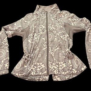 Lululemon Travel to Track Jacket l Lululemon Gray Mosaic Track Jacket